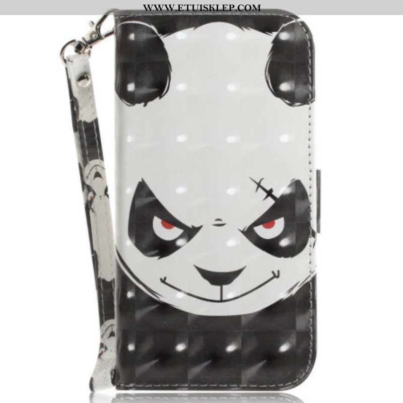 Etui Folio do Samsung Galaxy M13 Wściekła Panda